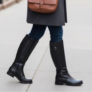 Baretraps Carmen Black Knee-High Boots | Size 7 | Vegan Leather | New With Box